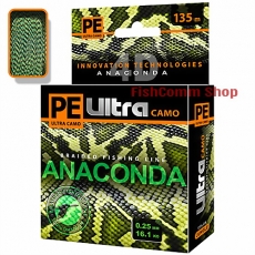 Плетеный шнур Aqua PE Ultra Anaconda Camo Jungle 0.25 мм. 135 м. Плетеный шнур Aqua PE Ultra Anaconda Camo Jungle 0.25 мм. 135 м.