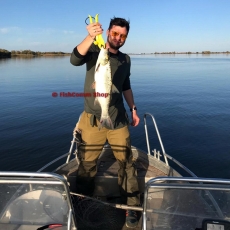 Челюстной захват пластиковый (Fish Grip липгрип) 25 см. Желтый
