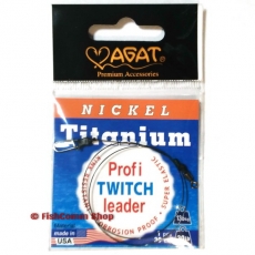 Поводок Agat Nickel Titanium Twitch Profi длина 30 см. тест 30 lb. (упаковка 1 шт.)