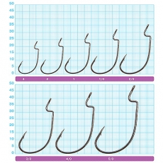 Крючок офсетный Owner 5140 BC №2/0 J-Hook (6 шт.)