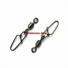 Вертлюг роликовый Kosadaka с карабином Super hooked snap 3030BN №10 (7 кг.) 8 шт.