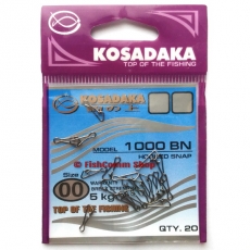 Застежка Kosadaka Hooked snap 1000 №00 (5 кг.) 20 шт.