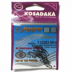 Застежка Kosadaka Double insurance special lock snap 1030BN №0 (10 кг.) 8 шт.