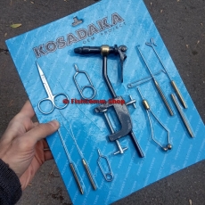 Набор инструментов для вязания мушек со станком на блистере Kosadaka FL-1010