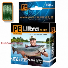 Плетеные шнуры Aqua PE Ultra Elite M-8 Dark-Green