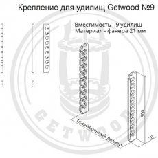 Крепление для удилищ Getwood №9
