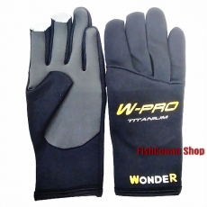 Перчатки рыболовные Wonder цвет черный WG-FGL013 (L)