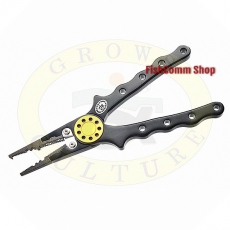 Рыболовный инструмент (плоскогубцы) Grows Culture Aluminium Fishing Pliers 7" (черный)