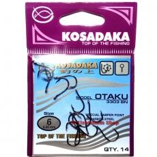 Крючок одинарный Kosadaka Otaku (3303BN) №6 (10 шт.)