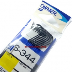 Крючок рыболовный с поводком Owner 56913 Black S-344 №5 0.20 мм. (9 шт.)