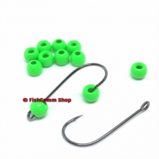 Вольфрамовые головки 3.8 мм. Fluo Green (10 шт.)