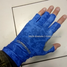 Перчатки Kosadaka эластичные без пальцев Sun Gloves цвет Blue L/XL
