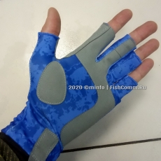 Перчатки Kosadaka эластичные без пальцев Sun Gloves цвет Blue L/XL