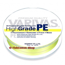 Плетеные шнуры Varivas High Grade (PE4) Yellow 150 m
