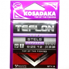 Крючок одинарный Kosadaka Stels TFL (3577TFL) №12 (8 шт.)