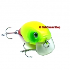 Воблер Rosy Dawn Chubby 38F SSR цвет 443 (Mat Chartreuse Red)