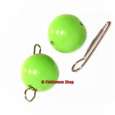 Чебурашка-шар вольфрамовый Kosadaka Chartreuse (разборный) 0.5 г. (5 шт.)