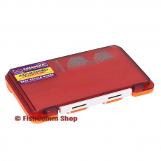 Коробка Kosadaka TB-S63A 3 продольные секции + доп. вставки (оранжевая) 175х105х20 мм.