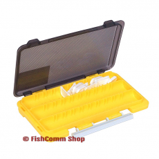 Коробка Kosadaka TB-S63A 3 продольные секции + доп. вставки (желтая) 175х105х20 мм.
