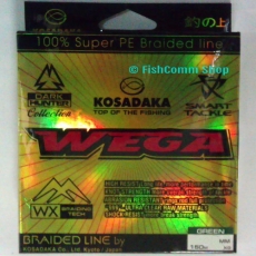 Плетеный шнур Kosadaka Wega 0.25 Green 150 m