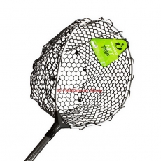 Подсачек Tsuribito Net Trap Tele с черной силиконовой сеткой телескоп 140-210 см. диаметр 46 см.