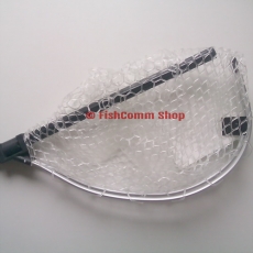 Подсачек Tsuribito Net Trap Fold с прозрачной силиконовой сеткой складной 150 см. диаметр 46 см.