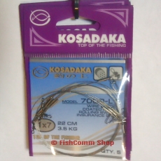 Поводок Kosadaka Classic 7000-L1 длина 22 см. тест 3.5 кг. упаковка 5 шт. Поводок Kosadaka Classic 7000-L1 длина 22 см. тест 3.5 кг. упаковка 5 шт.