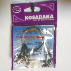 Поводок Kosadaka Classic 7000-31 длина 22 см. тест 28 кг. упаковка 5 шт. Поводок Kosadaka Classic 7000-31 длина 22 см. тест 28 кг. упаковка 5 шт.