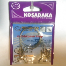 Поводок Kosadaka Classic 7000-12 длина 30 см. тест 10 кг. упаковка 5 шт. Поводок Kosadaka Classic 7000-12 длина 30 см. тест 10 кг. упаковка 5 шт.